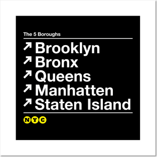 The 5 Boroughs Posters and Art